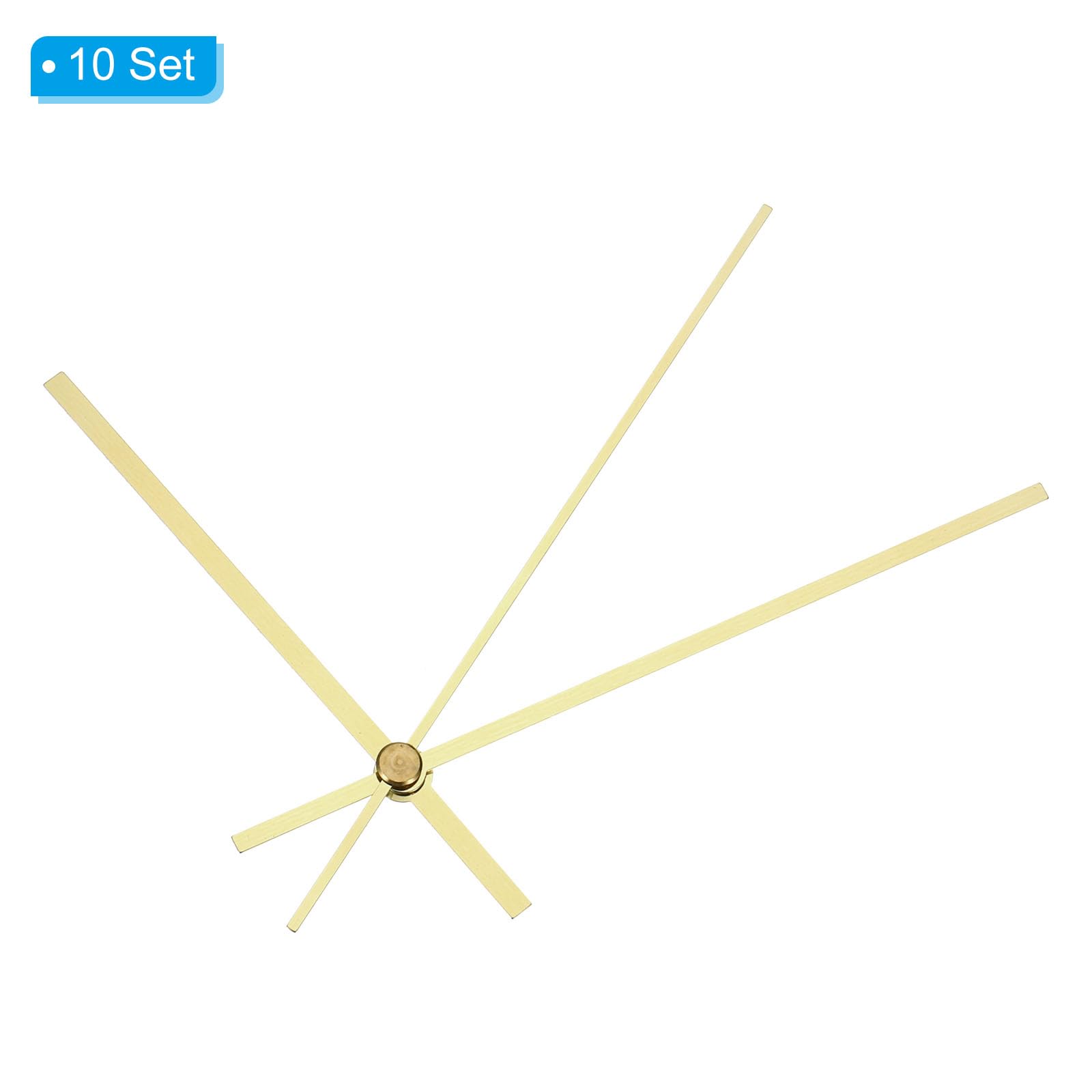 PATIKIL Kit di ricambio per orologio accadere 10 pezzi di ricambio, movimento meccanismo in alluminio, parti di orologio da parete in alluminio, fai da te, bianco, A04