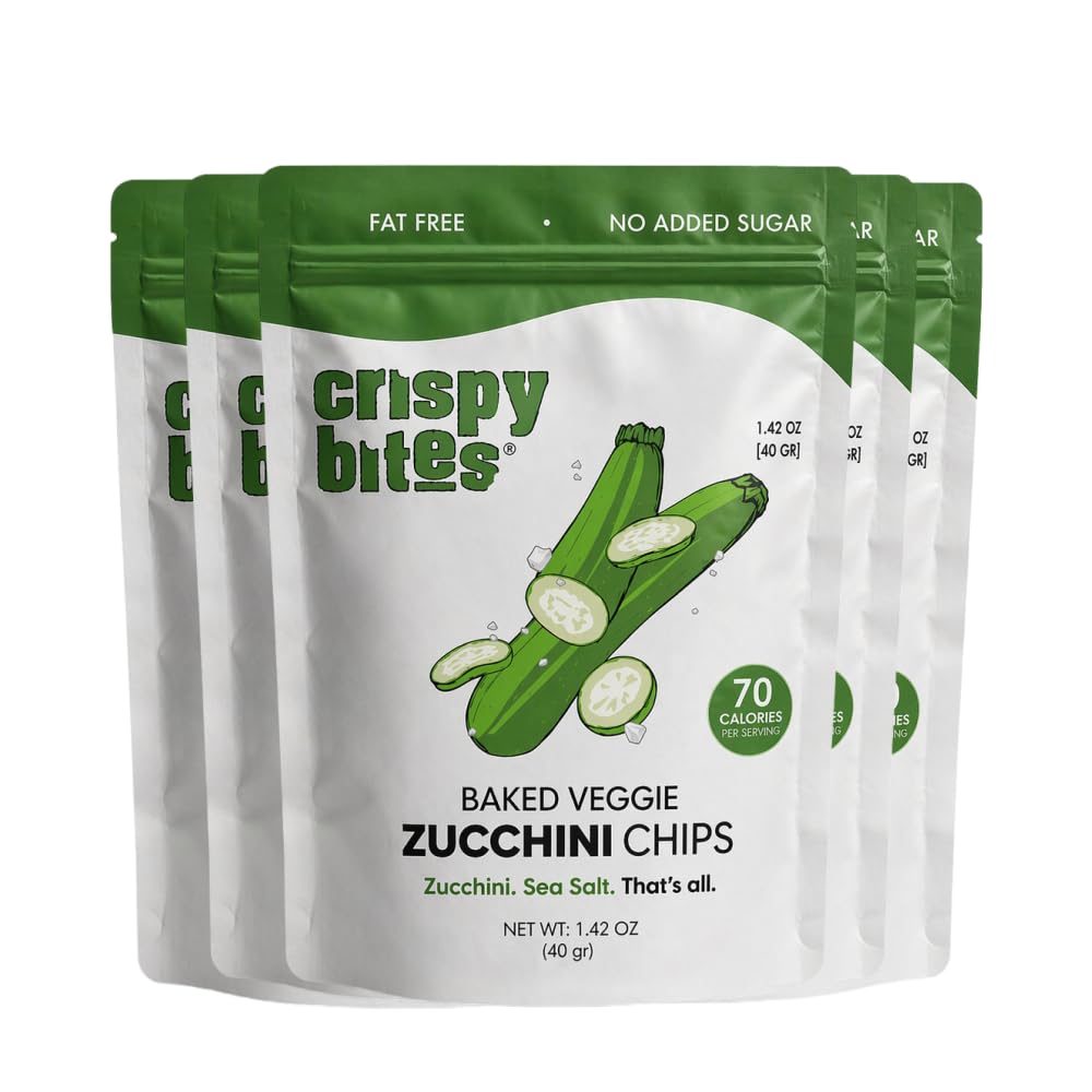 Amazon.com: Baked Zucchini Chips | Oven Baked No Oil Added