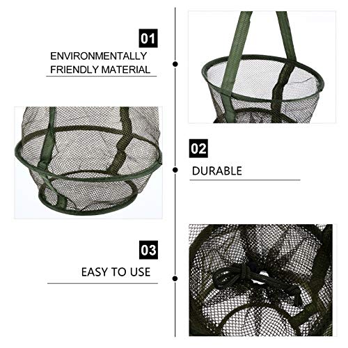 BESPORTBLE 25 cm, rede de pesca, armadilha dobrável para pesca, gaiola de pesca, cesta de pesca para