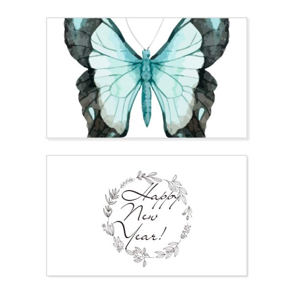 Tarjeta de Año Nuevo de mariposa azul: comparte deseos llenos de vida 5
