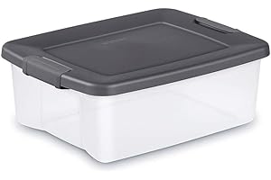Sterilite 25 Qt ShelfTote Storage Containers with Lids
