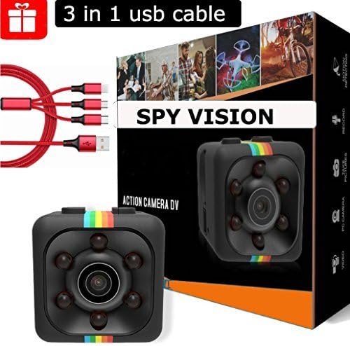 Mini Spy Camera - Nanny Cam - Hidden Camera - Spy Camera - Mini Security Camera - Hidden Spy Camera - Mini Hidden Camera - 1080P/720P - Pocket Camera - Motion Detection - Sport Camera - Night Vision