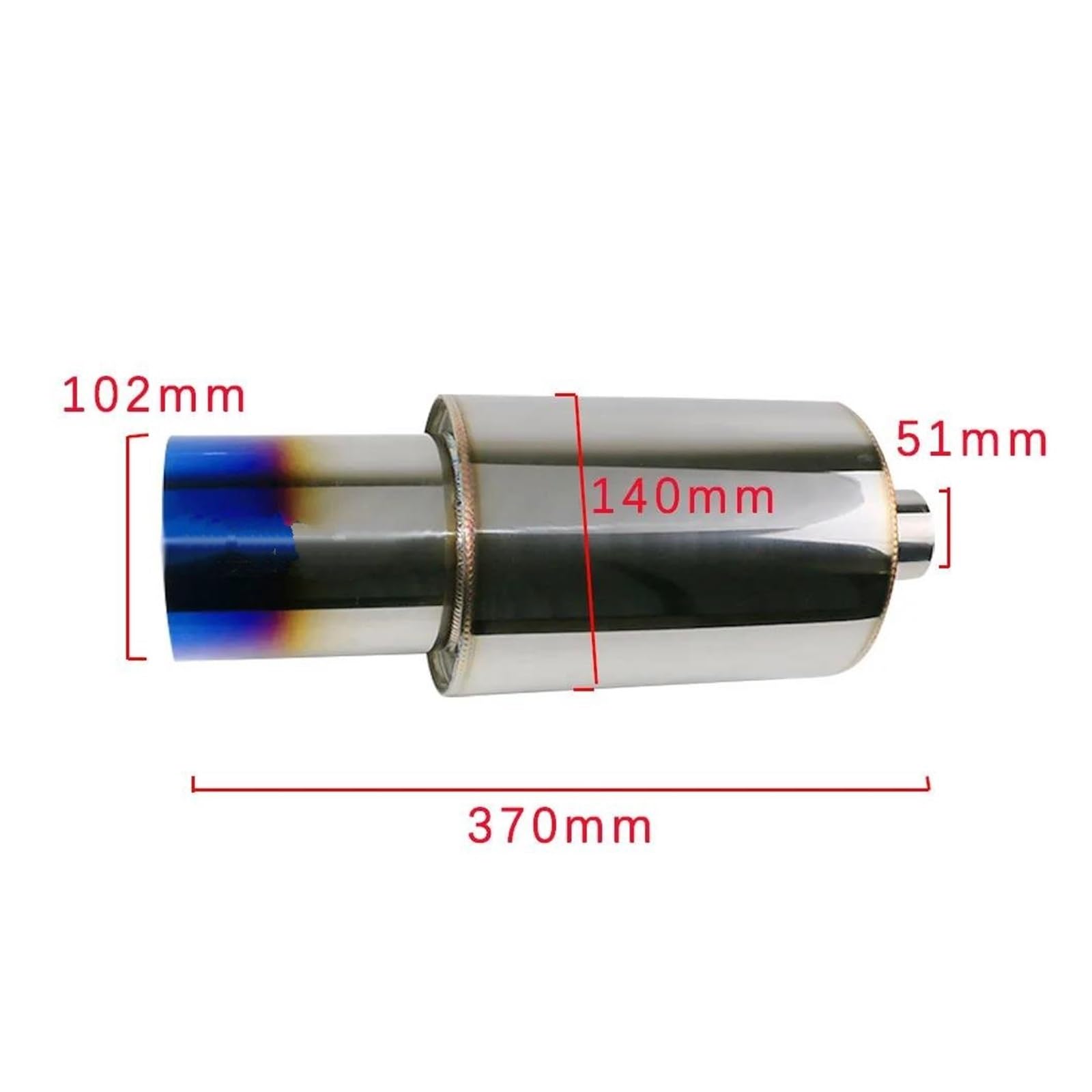 Tubo Flexible Escape Sistemas Escape Universales Automóviles Silenciadores Carreras 63mm A 102mm Tubo De Escape Modificado Acero Inoxidable Coche Escape