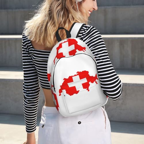 Sac à dos d'infirmière avec compartiment PC portable imprimé suisse - 7