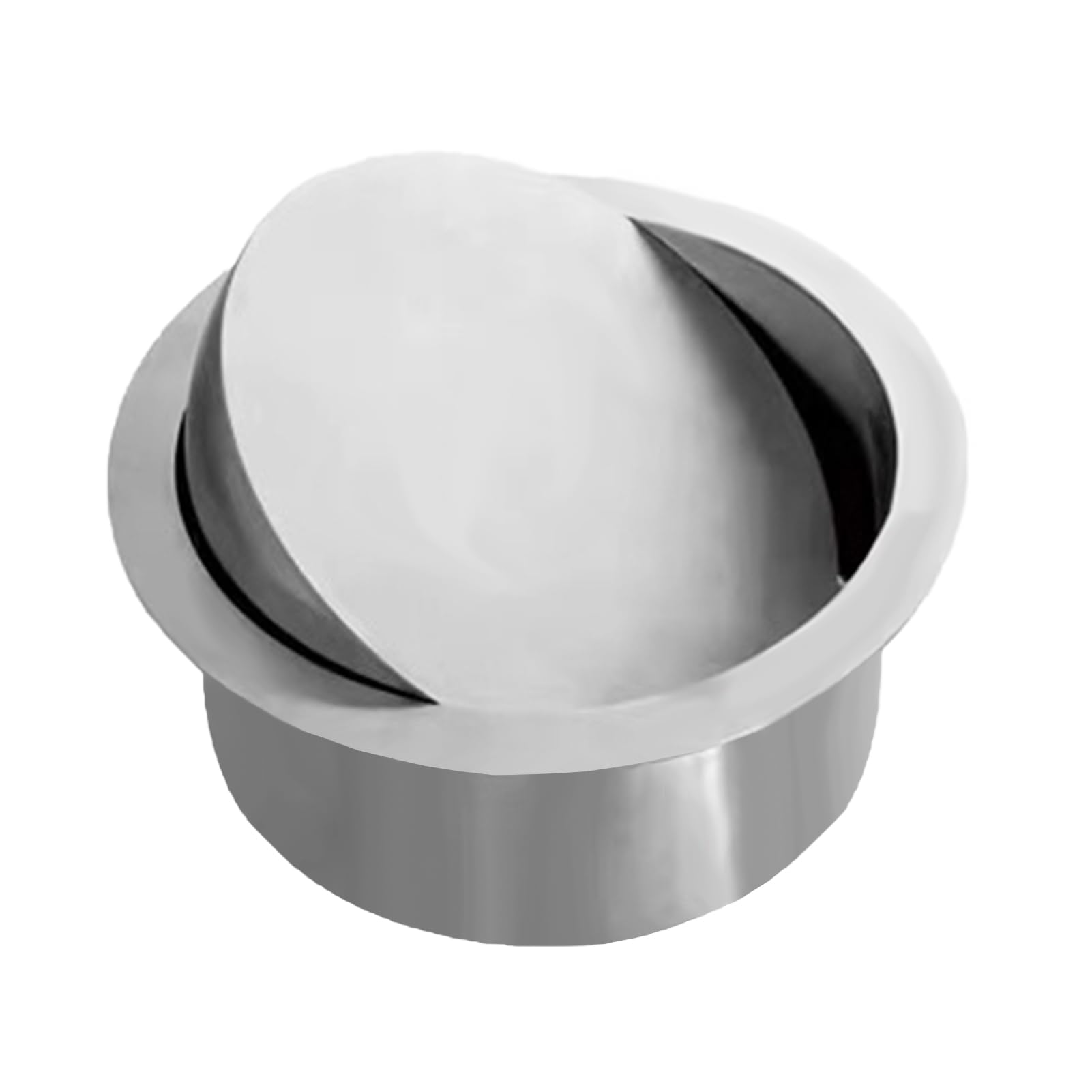 TIANQIHAO Stainless Steel Waste Lid, Built-In Trash Chute, Swing Bin Flap For Kitchen, Flush Trash Cover For Food Scraps And Vegetable Peeling,Y 300A