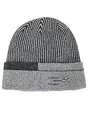 Dahlia Men's Wool Blend Knit Beanie, Soft & Warm Velour Fleece Lined