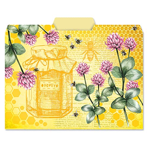Bee Friends File Folders Value Pack - Set Of 24 (6 Designs) 1/3 Cut Staggered Tabs, Bright And Colorful Designs, Office Supplies, Letter Size, 9 ½ X 11 ¾ Inches… #TOP5
