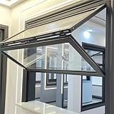 Abschließbares Klappfenster für Verkaufsstände und Geschäftsküchen, 66 x 45,7 cm, Servierfenster für Konzessionen und Gastronomie