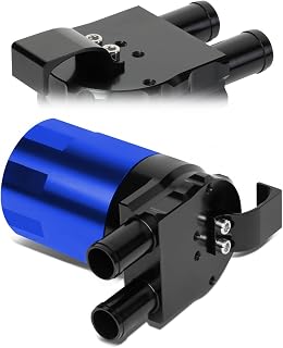 Universal Blue Billet Aluminum Sealed Baffled Car Fuel System Oil Catch Can Reservoir Tank 240ml 3/4 inches OD 2-Ports