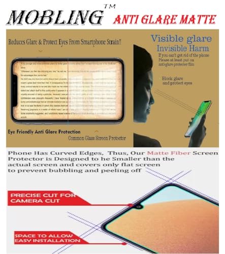 Image of Matte Screen Guard Compatible With Hmd Fusion Flexible Fiber Screen Protector Not a Tempered Glass, Not Edge to Edge Screenguard.