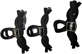 Simple and elegant style clip hair ties: attractive black color, designed to give you an elegant and simple look at the same time, perfect for all hair types and styles.