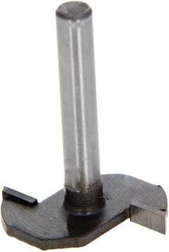 Utoolmart 1/4" Shank T Slot Router Bit 1/8" Cutting Depth, 2 Flutes High Speed Steel T Track Router Cutter 1pcs