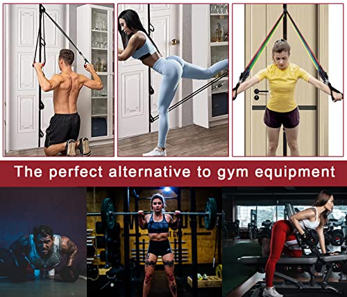 Lakxsf Door Anchor Strap For Resistance Bands Home Workout Exercise Equipment Protective Nylon Sleeves Anti-Snap Fitness Working Out Bands #TOP1