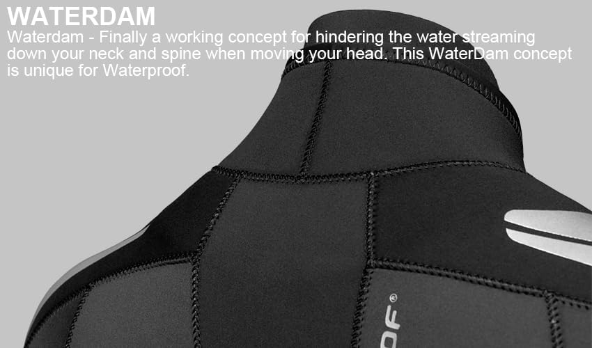 Waterproof Mens W8 7mm Front-Zip Wetsuit - Image 5