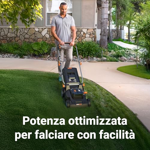 WORX WG745E Accugrasmaaier 40V, 41cm maaibreedte, 50L grasopvangbak (krachtige borstelloze motor, 6 maaihoogte-instellingen (25-80 mm), Intellicut technologie, incl. 2 x 4 Ah accu en oplader - Afbeelding 3