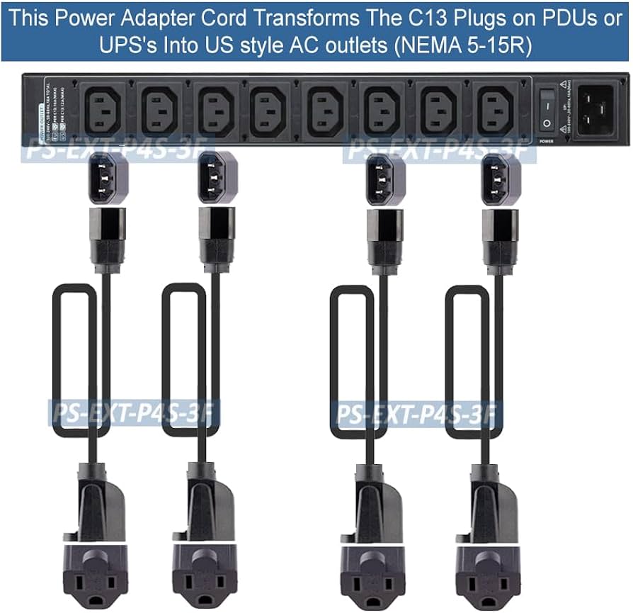 Amazon.co.jp: iec320 C14プラグto 3-prong NEMA 5 – 15コンセント