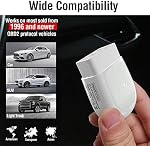 Autel MaxiAP AP200 OBD2 Scanner Blue-tooth Wi.re-less OBDII Outil de diagnostic automatique avec diagnostic système complet, 19 Réinitialisation des fonctions, AutoVIN, Vérifiez le lecteur de code de lumière du moteur pour iPhone Android White &GrayG