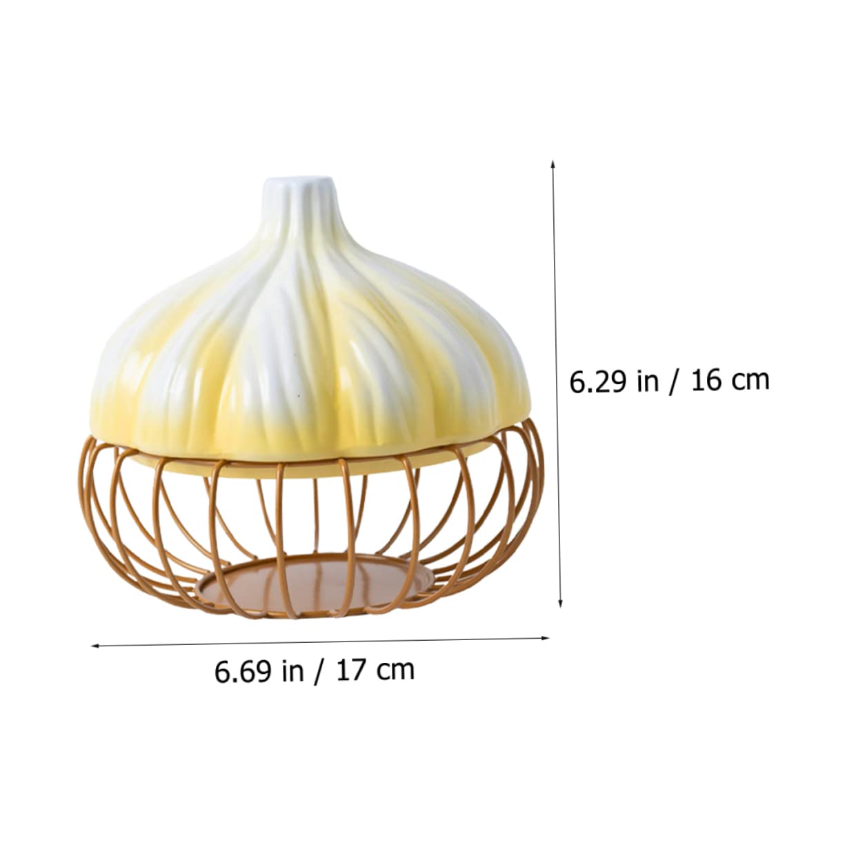 PRETYZOOM Household Garlic Keeper Multi Function Egg Basket Storage Container for Home Kitchen Convenient Accessory for Eggs Garlic Design with Stylish
