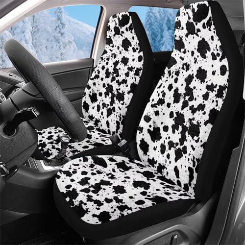 Housse de siege auto imprimé vache lavable pour garder vos sièges avant de camionnette propres