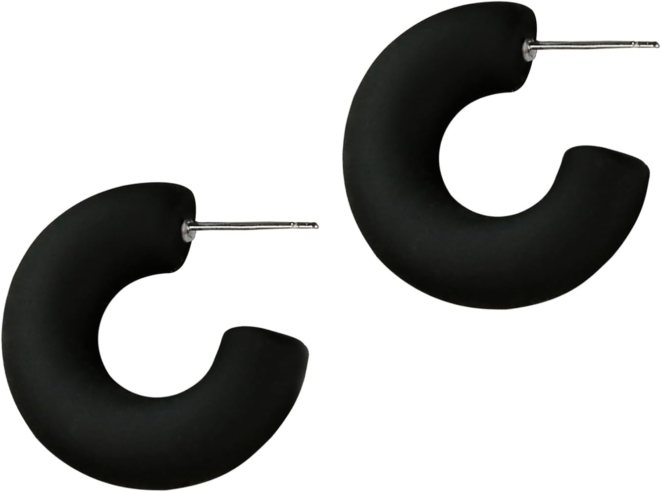 Acrylic Chunky Hoop Earrings, Lightweight Thick Open Hoops Candy Color Hoop Earrings for Women