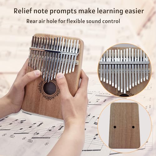 Image of 17 Key Kalimba Thumb Piano - Personalized with Your Name, Engravable Finger Piano, Perfect Musical for Birthdays & Holidays-B