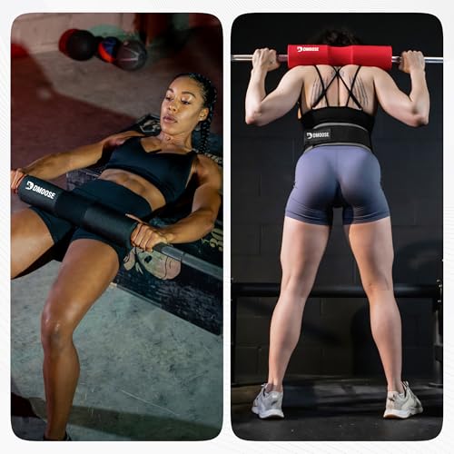 DMoose Fitness Barbell Pad - Non-Slip EVA Foam Squat Pad with Safety Straps for Hip Thrusts, Squats & Lunges - Relieves Neck, Shoulder & Back Pressure for Standard & Olympic Bars - Image 7