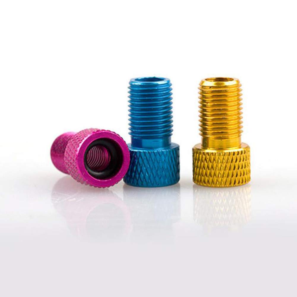 fahrradpumpe autoventil luftpumpen Adapter Set Fahrrad pumpe ventil Fahrrad pumpe Adapter Fahrrad Reifen ventil Adapter Fahrrad Reifen pumpe Adapter Purple,1 Sport & Freizeit