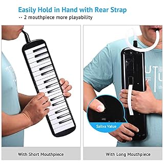 Asmuse Mélodica 32 Touches Clavier de Style Piano Instrument Musical Organ ou Accordéon avec 4 embouchures(2 extensibles… - Les Beatles, Paul McCartney, John Lennon, RIngo Starr, George Harrison Asmuse Mélodica 32 Touches Clavier de Style Piano Instrument Musical Organ ou Accordéon avec 4 embouchures(2 extensibles… – Image 7