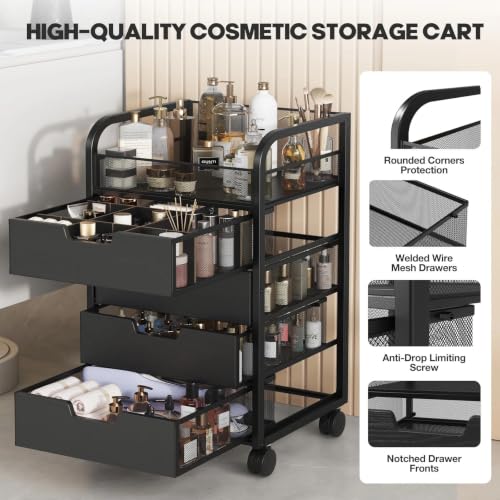 SEFILENCE Makeup Cart Organizer with 4 Drawers and Dividers by SEFILENCE - Image 6