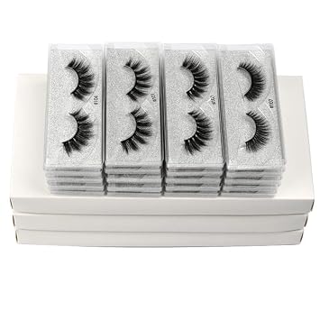 false eyelashes 4/100 PCS Lashes In Bulk Mix 3d Mink Lashes Eyelashes Natural Mink Eyelashes False Eyelashes Makeup Lashes100 pairs With LOGO