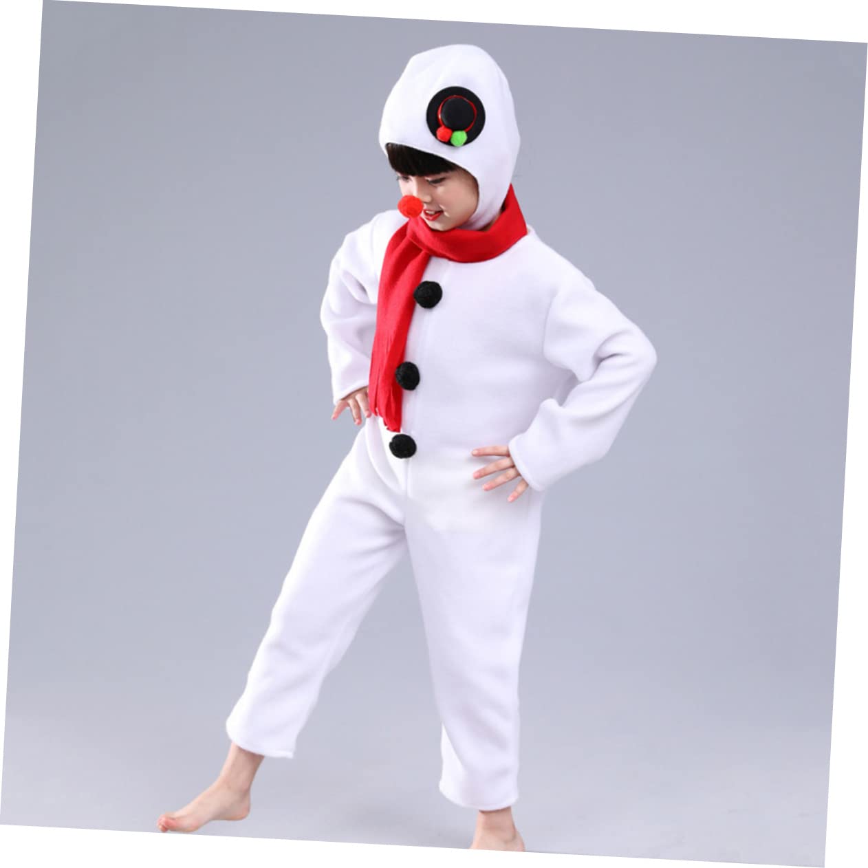 Costumi Pigiama Para Niños Vestito Bambini Pupazzo Di Neve Costume Pupazzo Di Neve Costume Kit Bambini Costume Di Natale Bianco Bambini Costume Set Festival Costume Set Pupazzo Di