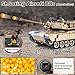 Supdex 1/18 M1A2 Abrams RC Tank, 2.4G Remote Control Tank That Shoot BBS with Smoke, Sound and Lights, 165ft Remote Control Army Model Toy, Military All-Terrain Vehicle for Kids & Adults