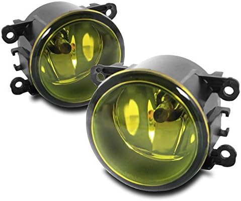 Bumper Driving Fog Lights Lamps Yellow Compatible with Acura Honda Jaguar Lincoln Subaru Suzuki
