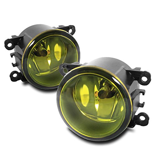 ZMAUTOPARTS Bumper Driving Fog Lights Lamps Yellow Compatible with Acura Honda Jaguar Lincoln Subaru Suzuki
