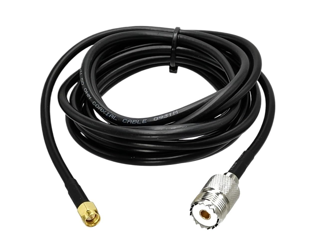 LIHUA 1 szt. RG58 UHF SO239 żeński Ja-ck do SMA wtyczka męska złącze koncentryczne kabel pigtail nowy 6 cali ~ 5 m (4 m)