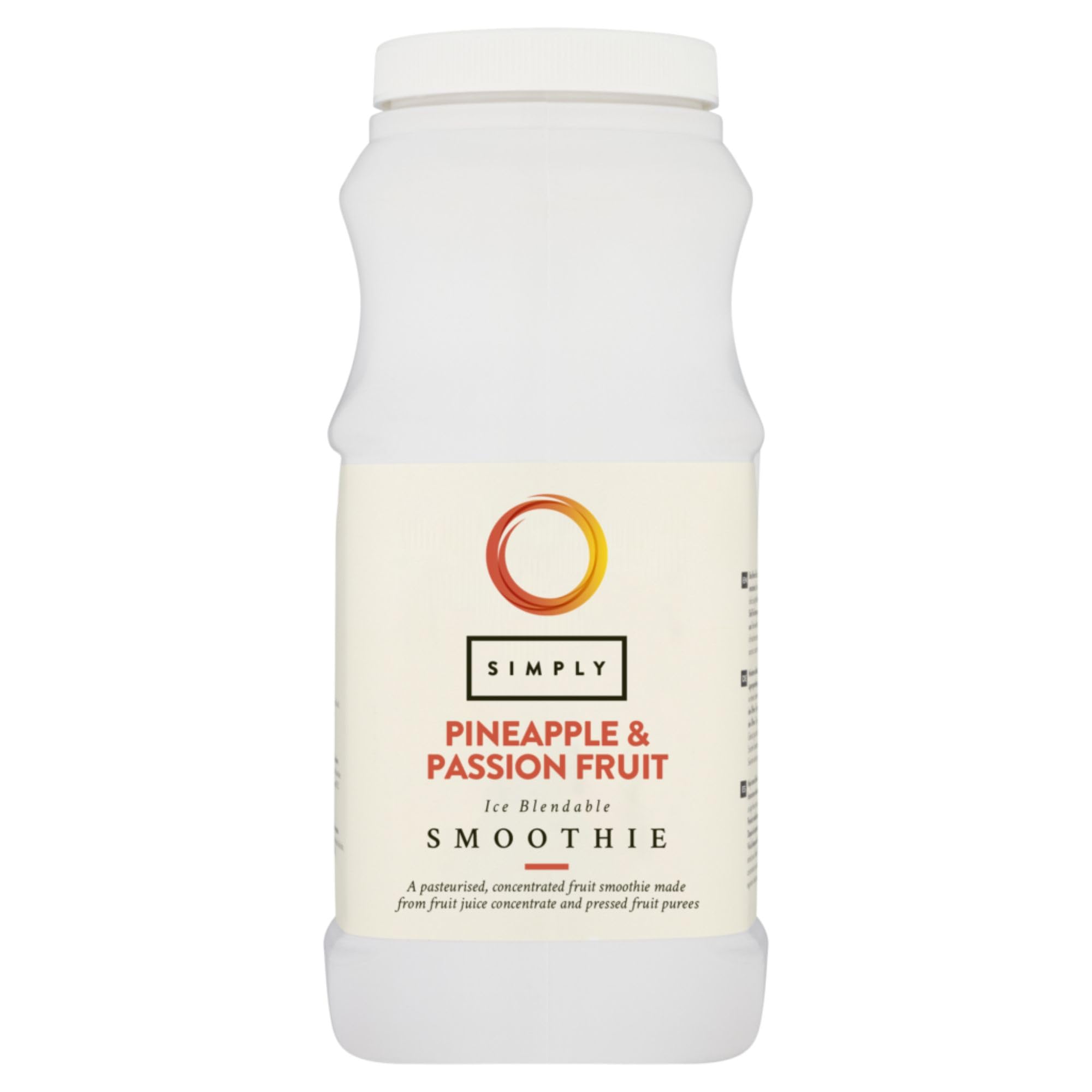 Simply Pineapple and Passion Fruit Smoothie, Vegan Blendable Concentrated Smoothie Mix Made with Real Fruit Puree (1 Litre)