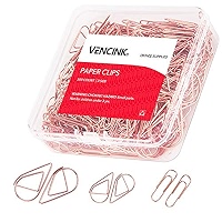 300 Pieces Multicolor Drop-Shaped Paper Clips - Stainless Steel, Cute Organizers For Office, School, Crafts