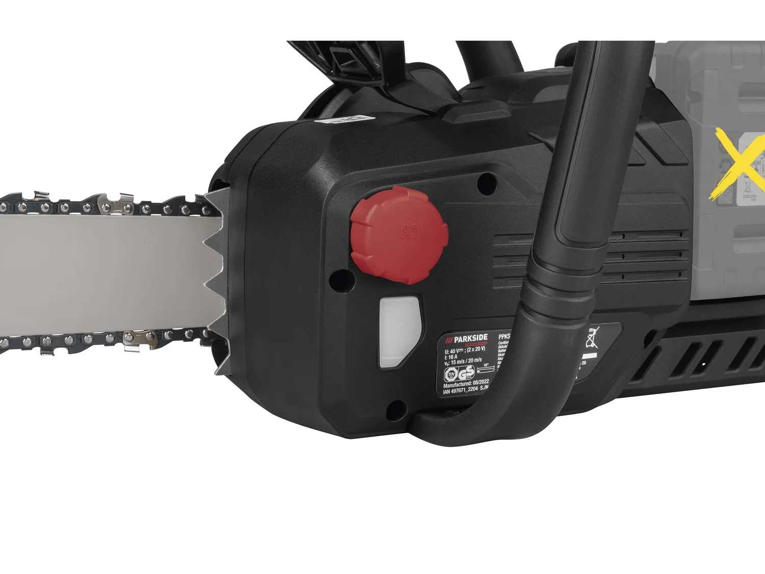 Parkside PERFORMANCE® 40 V akumulatorowa piła łańcuchowa PKSA 40 Li bez akumulatora i ładowarki