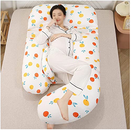 Image of Double-Layered Yarn Fabric Pregnancy Pillow G-Shaped Maternity Pillow Artificial Mechanics Adjustable Lumbar Pillow
