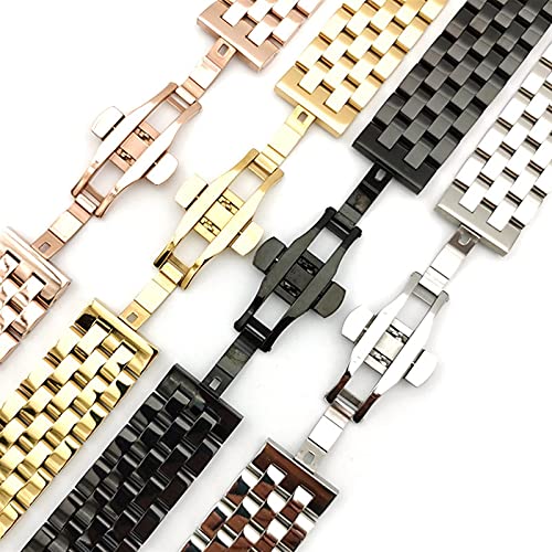 Bouton papillon en acier inoxydable 304 et bracelet poli brillant haute finition - 2