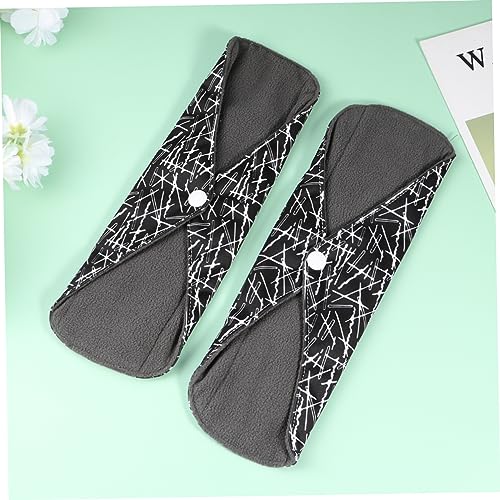 Didiseaon 15 Peças almofada de carvão de bambu mulheres cômoda pano feminino reutilizável absorvente