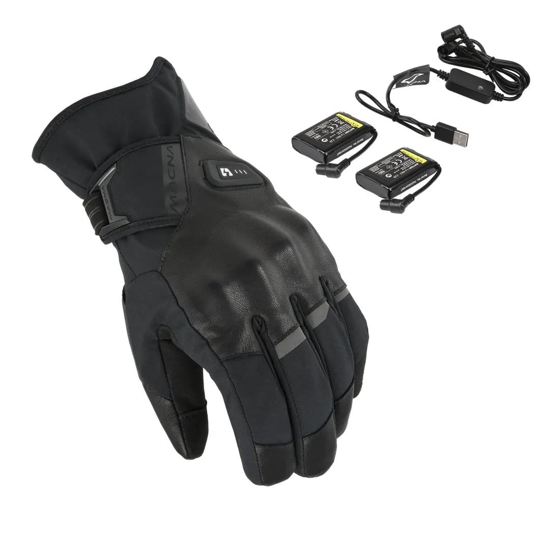 Macna Era 2.0 RTX Kit wodoodporne, podgrzewane zimowe rękawice motocyklowe + 7,4V / 2.2A baterie i ładowarka, 2XL