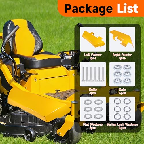 Image of Replacement 19A70062100 Steel Fender Kit for Cub Cadet RZTL Ultima Series ZT1 ZT2 ZT3 Zero-Turn Mowers
