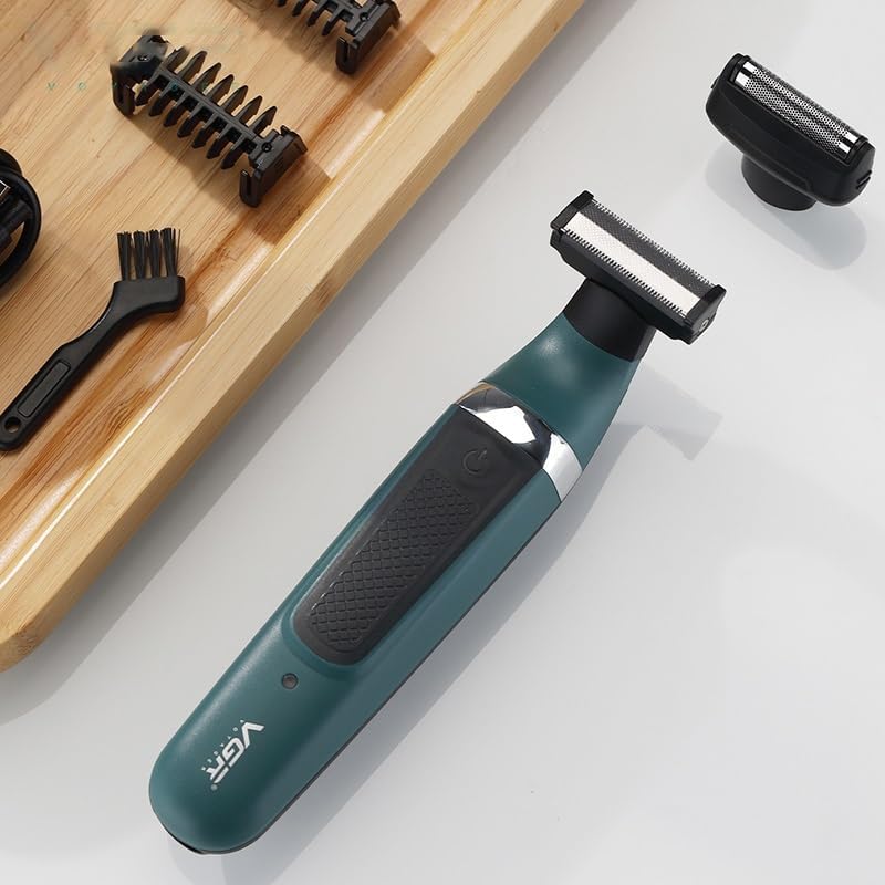 Electric Razors for Men, 2 in 1 One Blade Professional Electric Shaver for Men Wet Dry Use Beard Trimmer Rechargeable Electric Razor for Men Body Shaving, Add 1 Head
