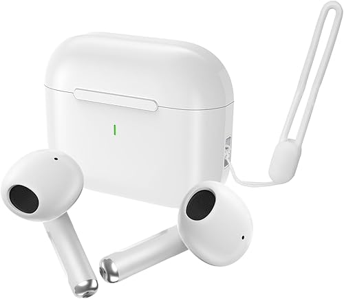 Auriculares inalámbricos Bluetooth 5.4, auriculares portátiles con cable de silicona, 50 horas de reproducción, estéreo en los oídos auriculares