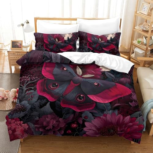 Housse de couette 3D fleurs élégantes 260x220 en microfibre - 3
