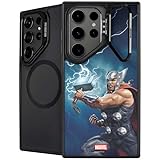 Skinit Kickstand Phone Case Compatible with Galaxy S24 Ultra - Officially Licensed Marvel Thor Thor and Mjolnir Design