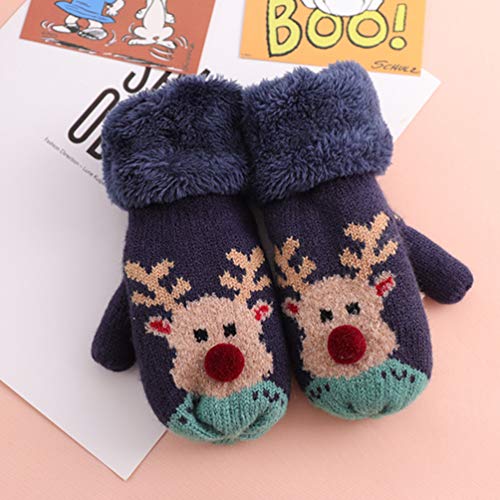 NOLITOY 1pair Christmas Knitted Mitten Gloves for Boy Girl Thicken Hand Gloves Warm and Breathable Outdoor Stylish Design for Activities Present for Christmas and Birthdays3