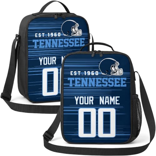 Image of Tennessee Lunch Bag Custom Name and Number Personalized Gifts