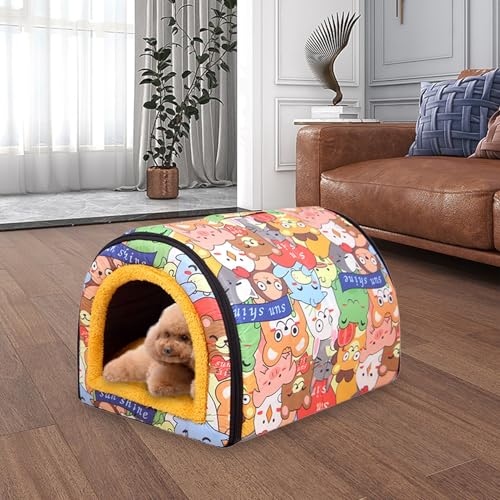 Niche chat extérieur imperméable et isolée pour l'hiver - 4